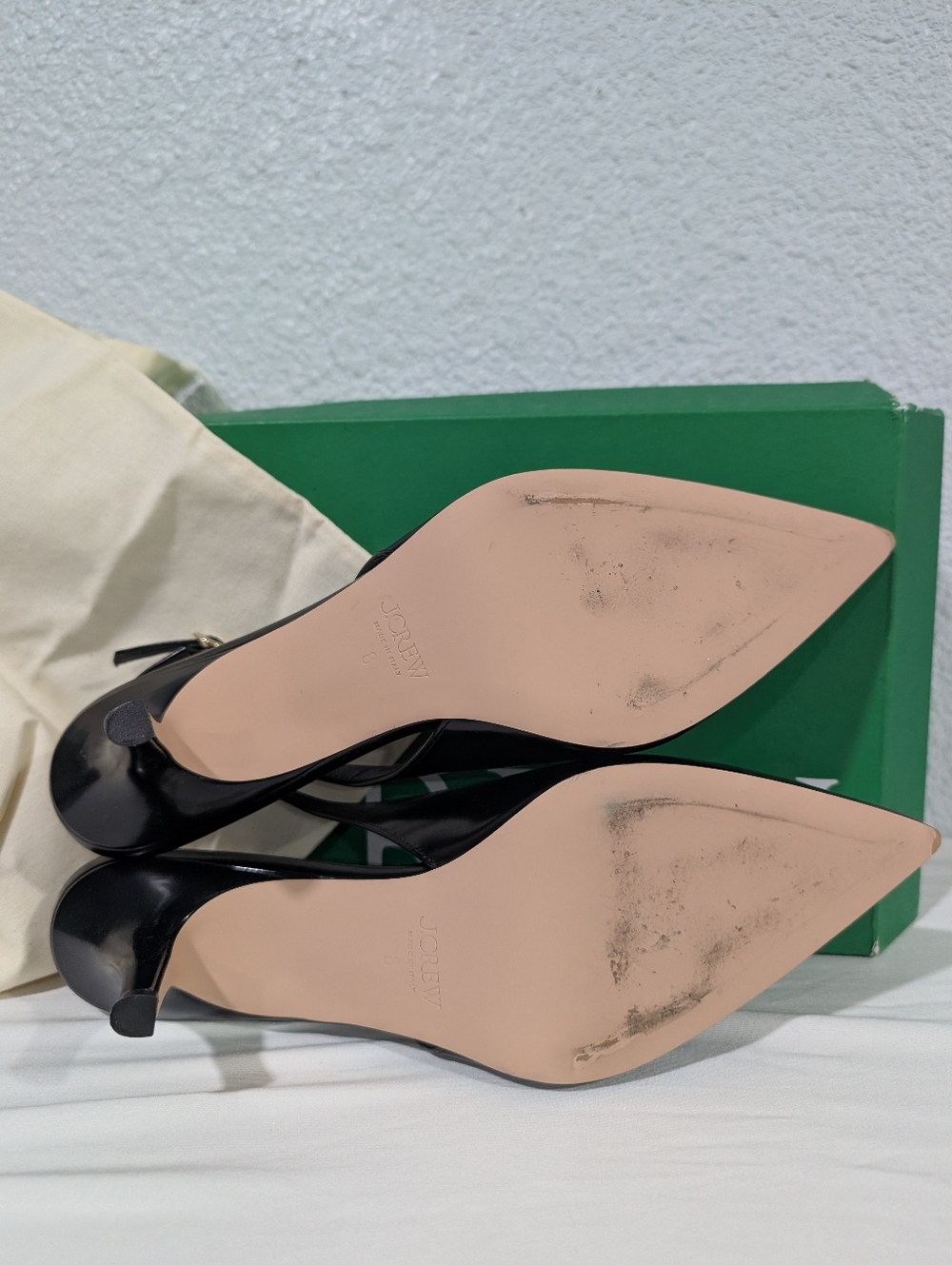 J Crew Made-in-Italy Colette buckle slingback pumps in leather CC042 - Picture 5 of 11